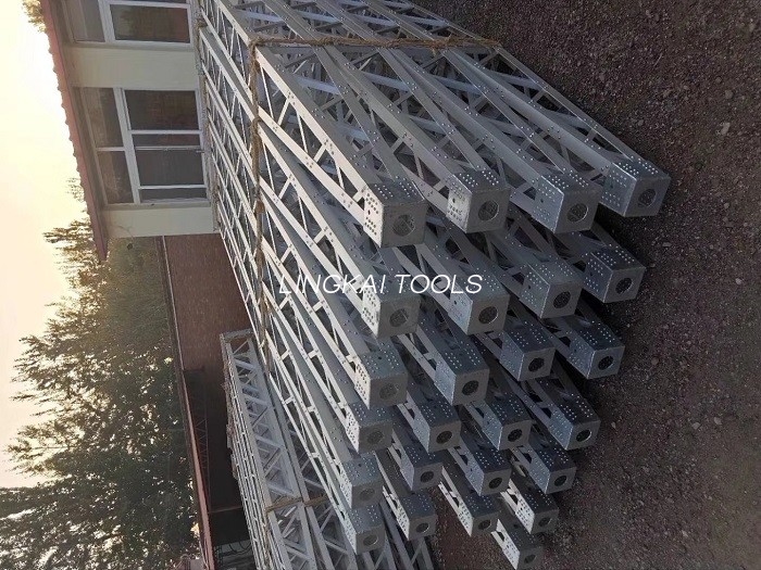 ISO CE үстіңгі сымдар мұнараны орнату құралдары Алюминий қорытпасынан жасалған жақтау стиліндегі жұмыс платформасы