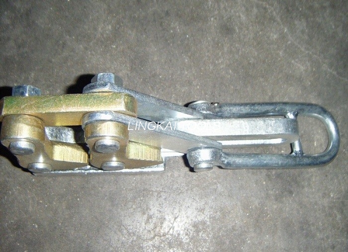 25-50ГДж болат сым құралдары SKDS / 10 KN қос жұдырықшасы жер болат кабель ұстағышы